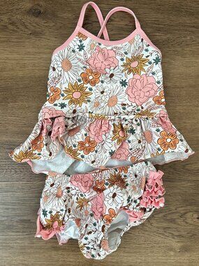 Caden Lane 2T Boho Two Piece Strappy Tankini Swim Suit